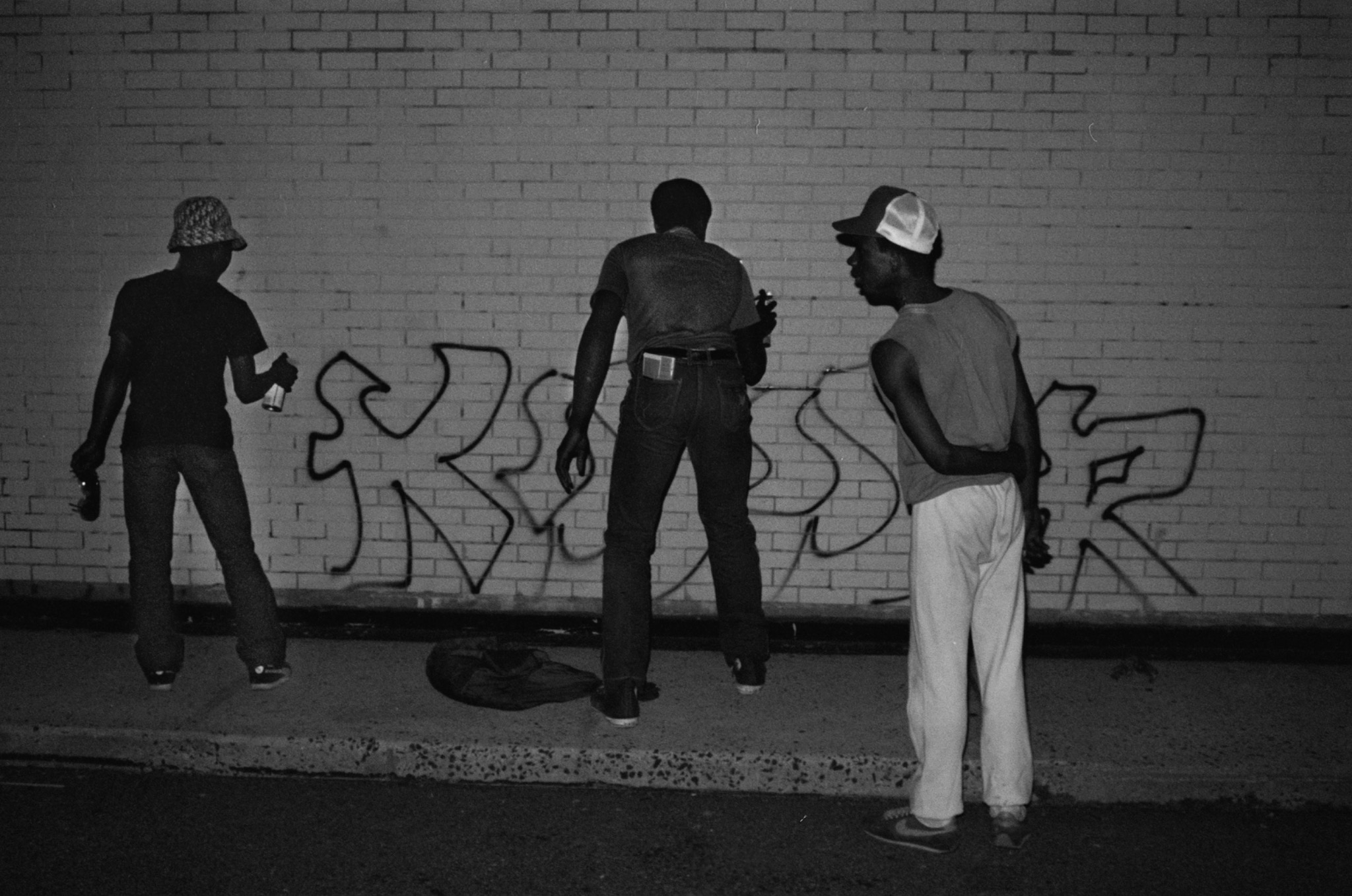 A-One and Kool Koor tagging in New York, 1982